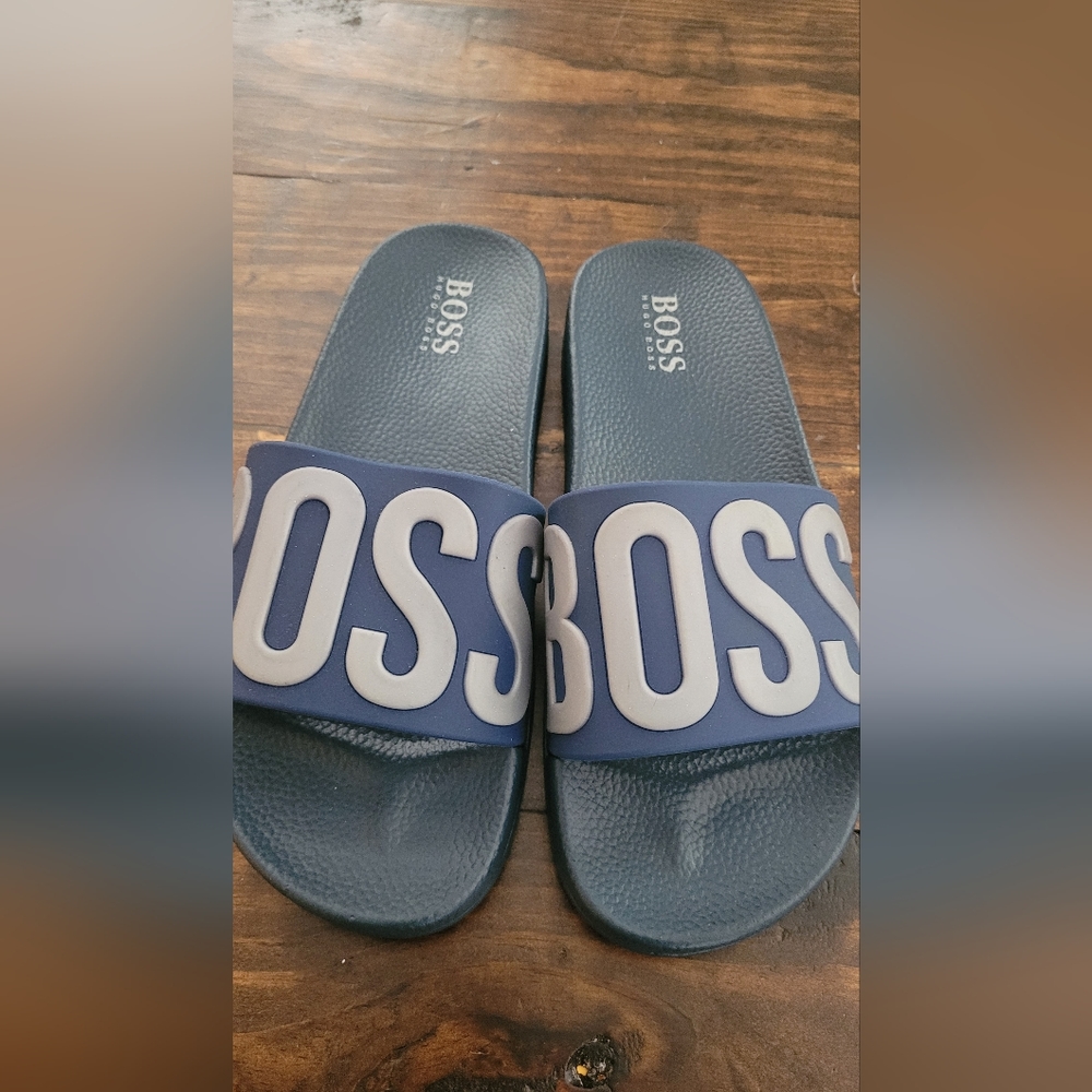 Kids Hugo boss slides
